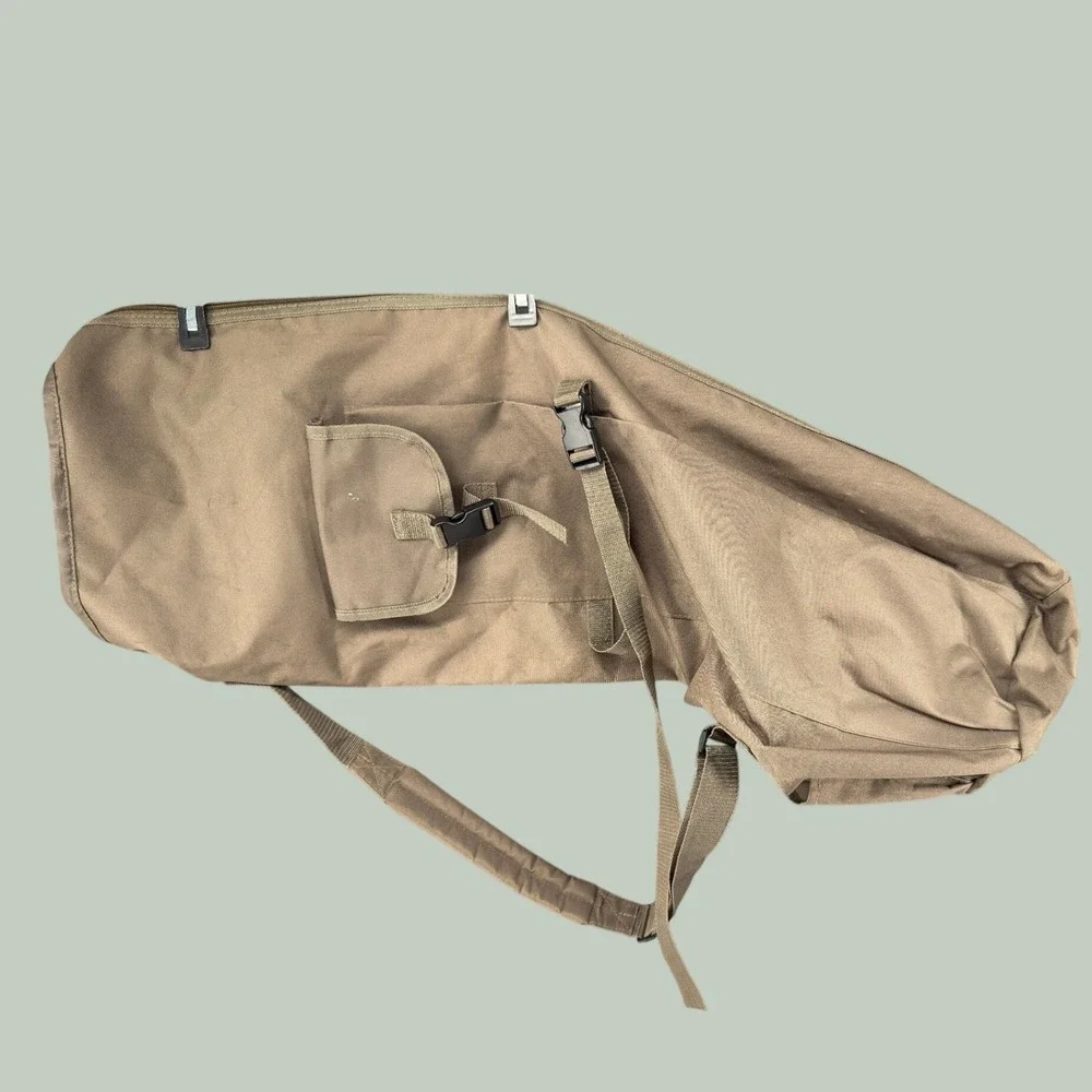 Tactical Rifle Scabbard Bag Men 34in Coyote Tan Canvas Tactical Strap